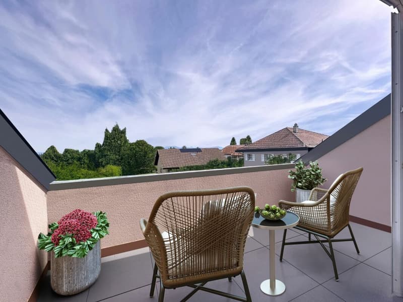 Appartamento duplex di 5 locali, con balcone e posti auto interni ed esterni (4)
