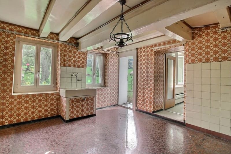 MAISON VILLAGEOISE A TRANSFORMER AVEC PERMIS EN FORCE  POUR UNE VILLA INDIVIDUELLE (13)
