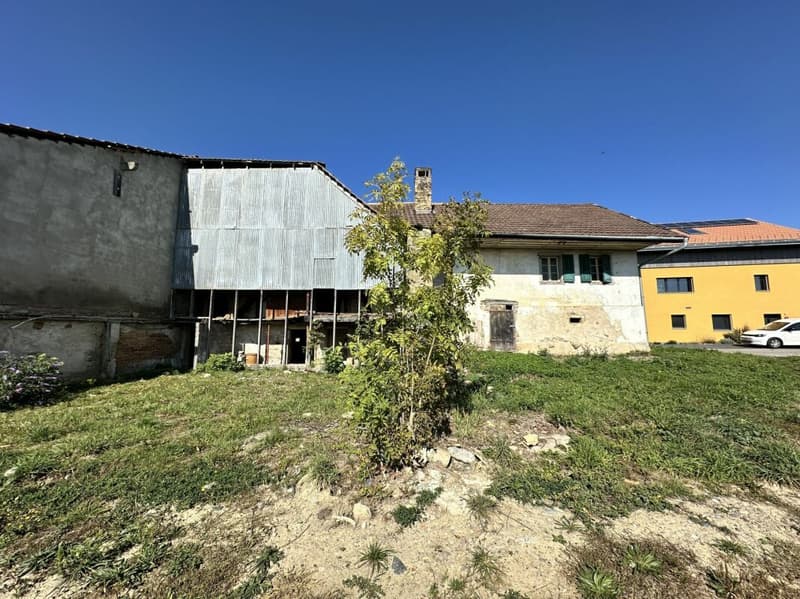 MAISON FRIBOURGEOISE A TRANSFORMER EN 2 APPARTEMENTS AVEC PERMIS DE CONSTRUIRE POUR AGRANDISSEMENT (1)