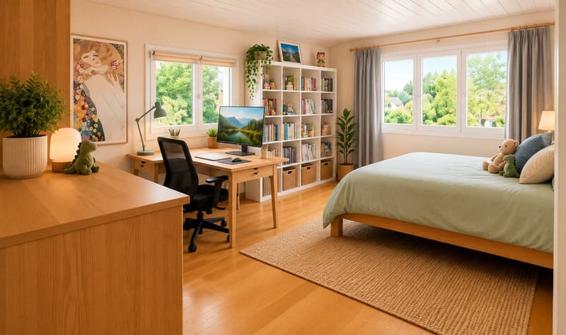 Belle propriété de 7 pces avec grands espaces de vie et superbe jardin (15)