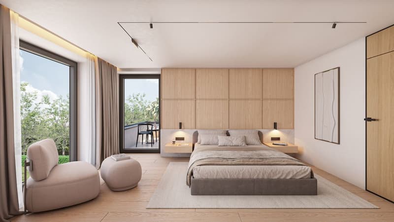 Magnifique master room avec balcon et salle de bain