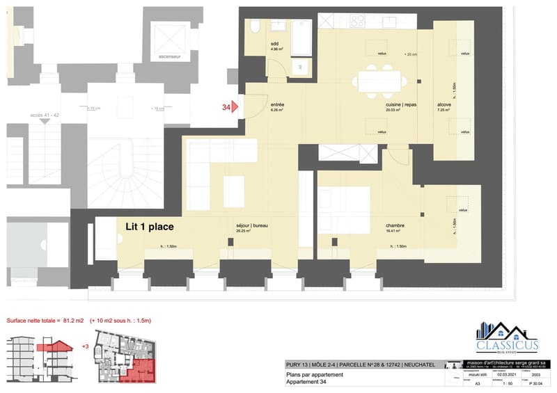 Stylish 1 bed apartment  -  Appartement 2.5 pièces avec cachet (8)