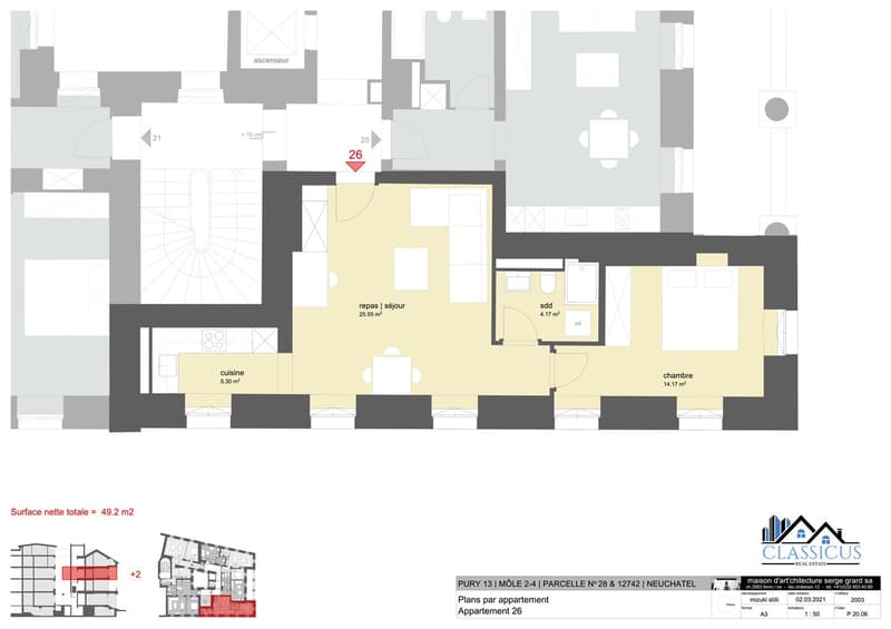 Lovely 1 bed apartment in the city center - Charmant 2.5 pièces au centre-ville (8)
