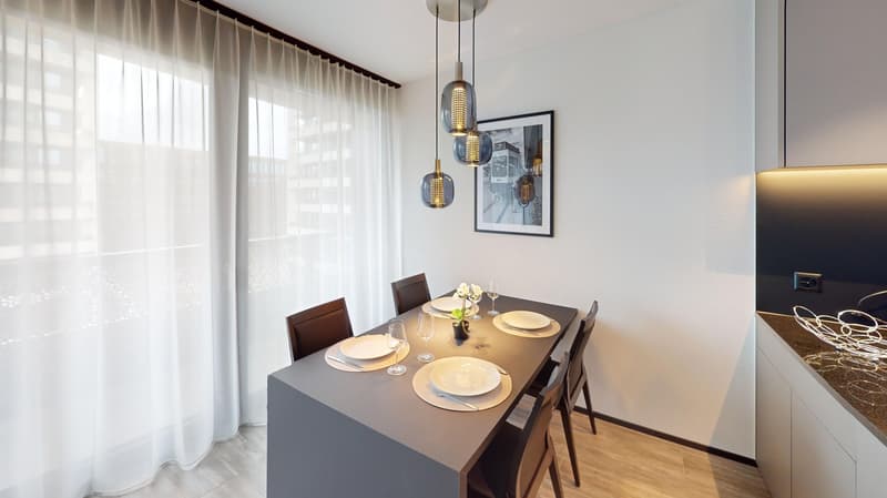 Appartement 2 pièces meublé avec balcon élégant (4)