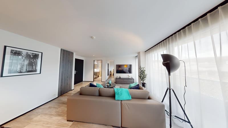 Appartement 2 pièces meublé avec balcon élégant (8)