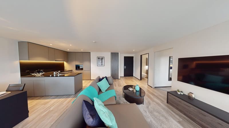Appartement 2 pièces meublé avec balcon élégant (9)