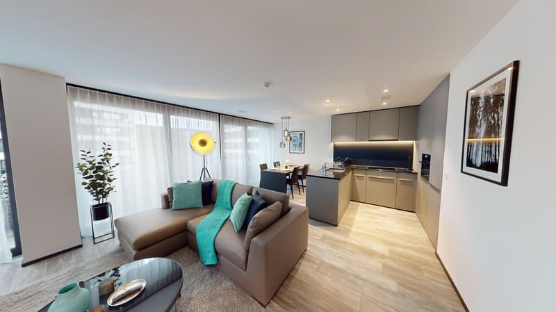 Appartement 2 pièces meublé avec balcon élégant (6)