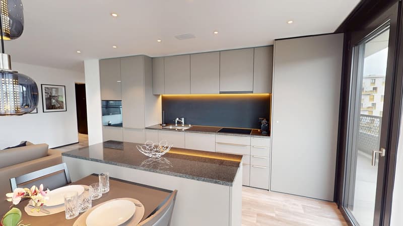 Appartement meublé avec balcon - Minimum 1 mois (4)