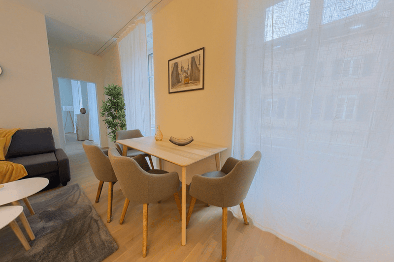 Grand et confortable appartement 1 pièce meublé centre-ville avec utilités incluses (10)