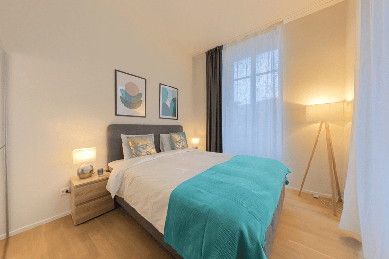 Grand et confortable appartement 1 pièce meublé centre-ville avec utilités incluses (5)
