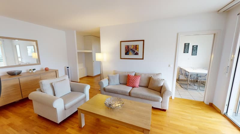 Appartement spacieux 2 chambres, 2 salles de bain avec parking, balcon et vue sur le lac ! (5)