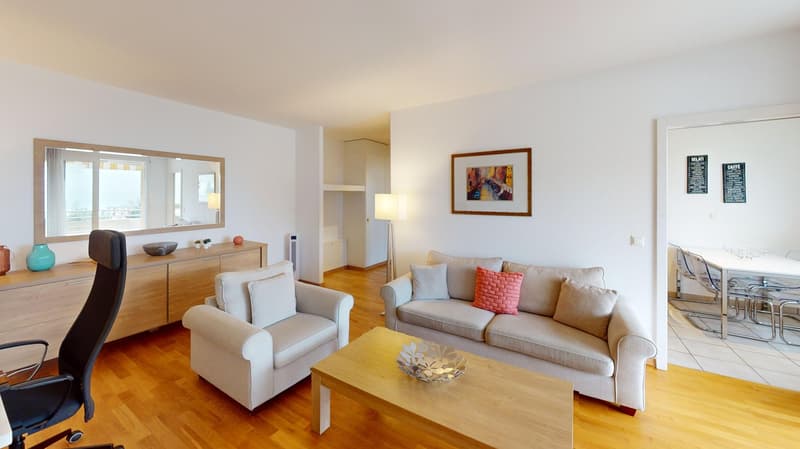 Appartement spacieux 2 chambres, 2 salles de bain avec parking, balcon et vue sur le lac ! (12)
