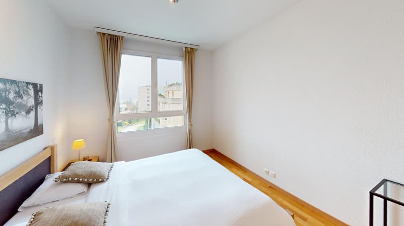 Appartement spacieux 2 chambres, 2 salles de bain avec parking, balcon et vue sur le lac ! (17)