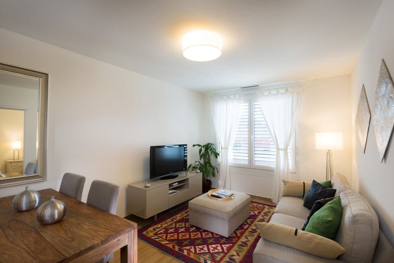 Furnished 1-bed apartment with balcony / Charmant appartement 1 chambre meublé avec balcon à Nyon (1)