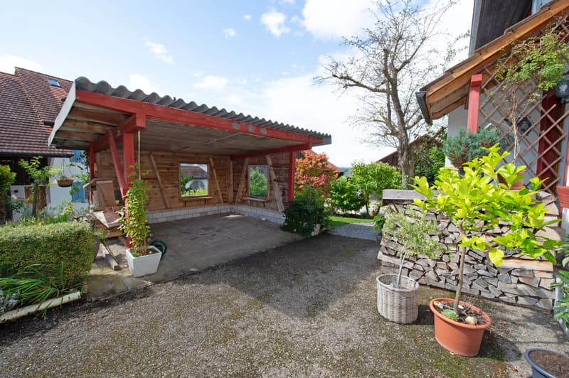 31. Garten - Einfamilienhaus, Bauernhaus, 8 Zimmer, freistehend, restauriert, familienfreundlich, Parkett, Stellplätze, Estrich, Scheune, Ausbaupotenzial, kaufen, verkaufen, Immobilienmakler, FEHR Immopartner AG, Homburg, Frauenfeld, Thurgau