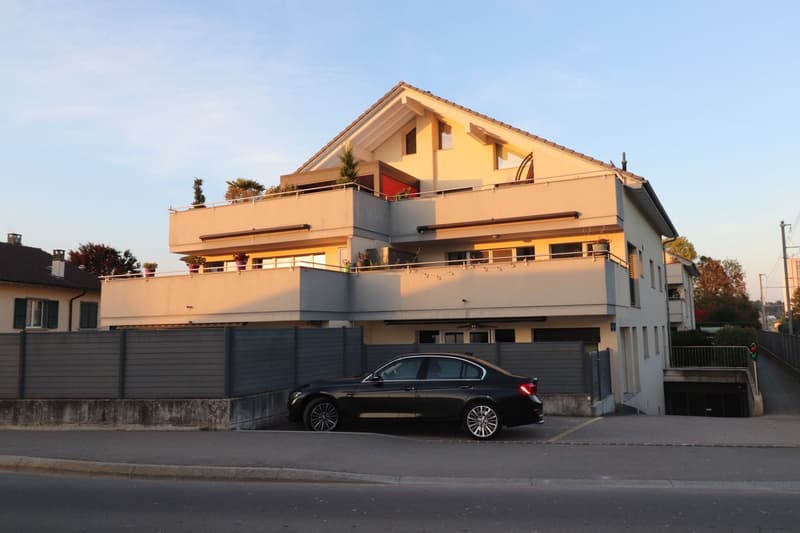 Discover just two steps from the LEB stop. Large recent apartment, quality finishes, two terraces, two indoor parking spaces. (8)