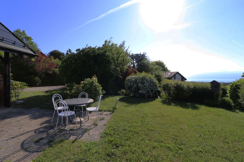 Absolutely to be discovered! Charming renovated villa located on a beautiful plot of over 2000 m2, calm and with panoramic views of the lake and the Alps. (1)