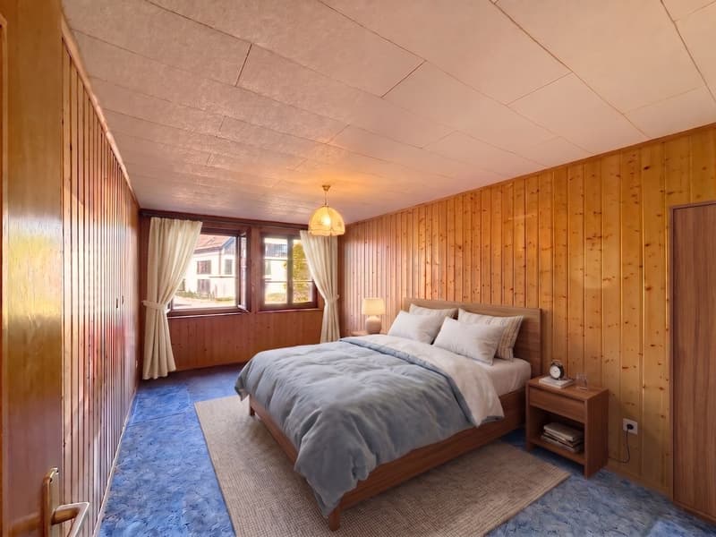 2 minutes from Echallens - 4-room apartment on the ground floor with garage (5)