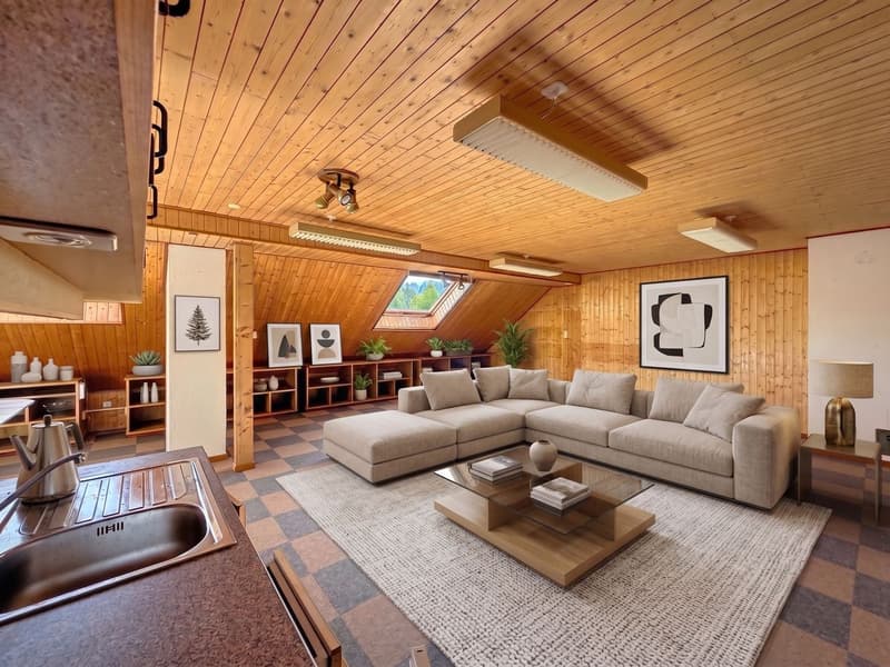 Villars le Terroir - Large 2.5-room apartment with possibility of creating an additional room (2)