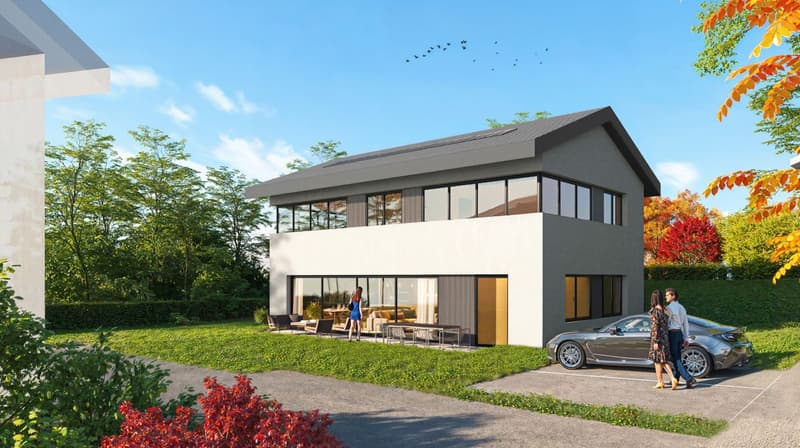 Savigny (VD) - Two contemporary villas on a magnificent plot of 2'000 m² (one sold) (1)