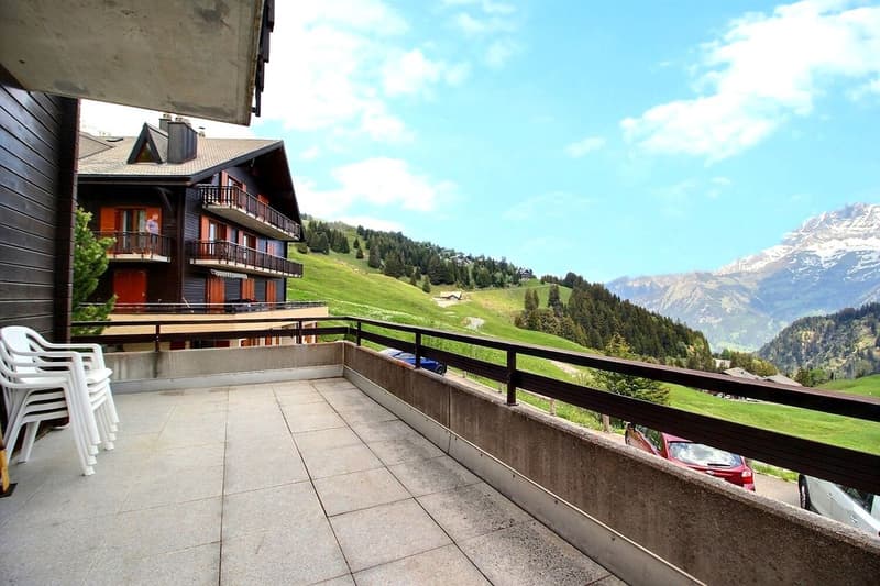 Zweieinhalb-Zimmer-Wohnung mit 25 m² Terrasse gegenüber den Dents du Midi (2)