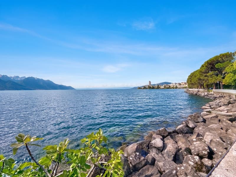 Montreux - Territet - Appartement contemporain avec balcon, vue lac et parking intérieur (2)