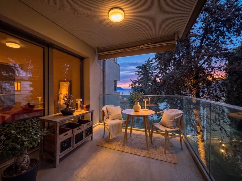 Montreux - Territet - Appartement contemporain avec balcon, vue lac et parking intérieur (6)