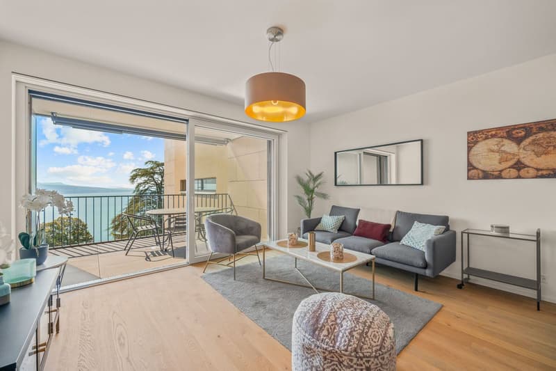 Superbe appartement meublé de luxe avec vue à Puidoux -Chexbres (5)