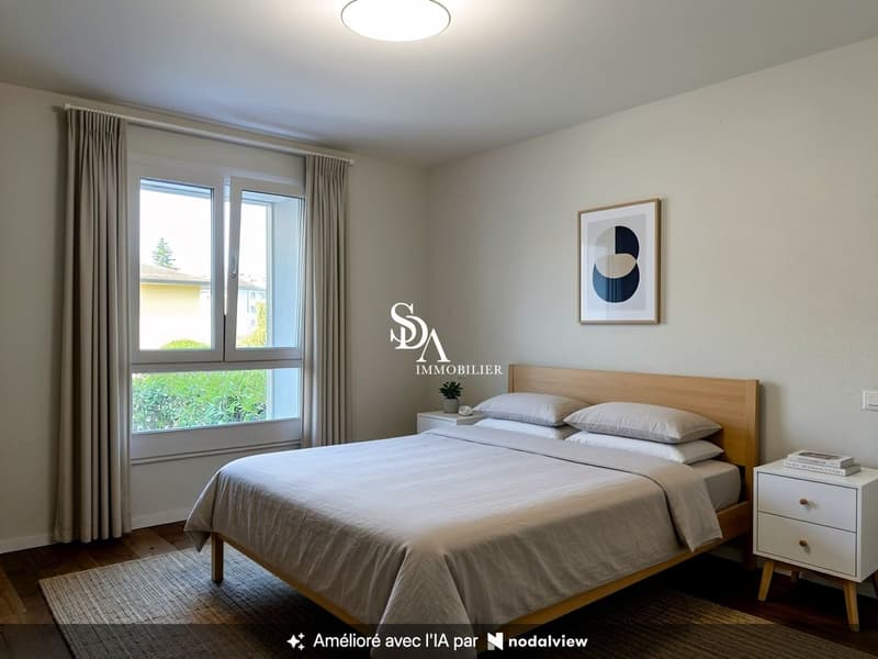 Bel appartement de 3.5 pièces avec balcon et jardin (7)