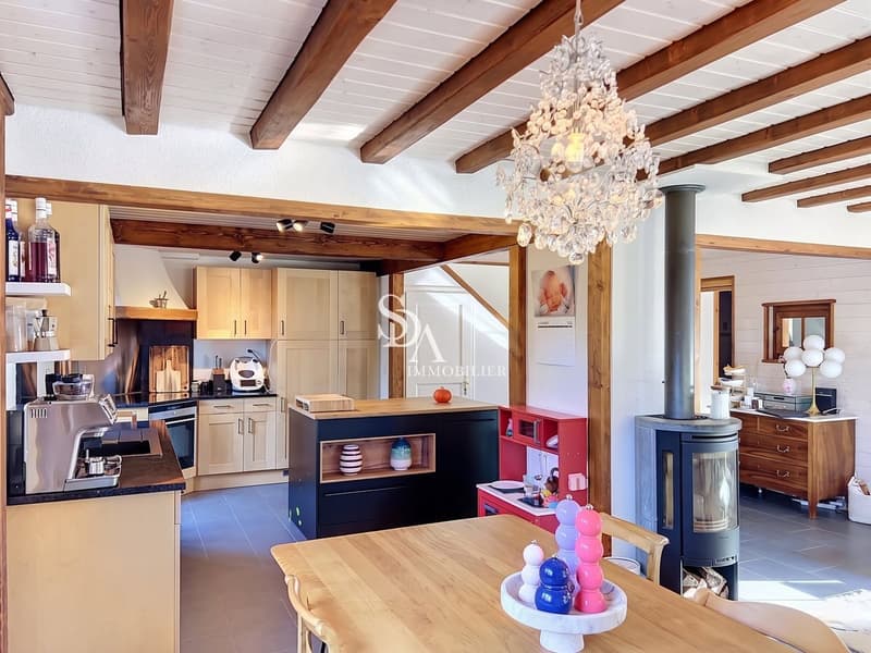 Rare et magnifique! à louer chalet familial au coeur des "Paccots" (5)