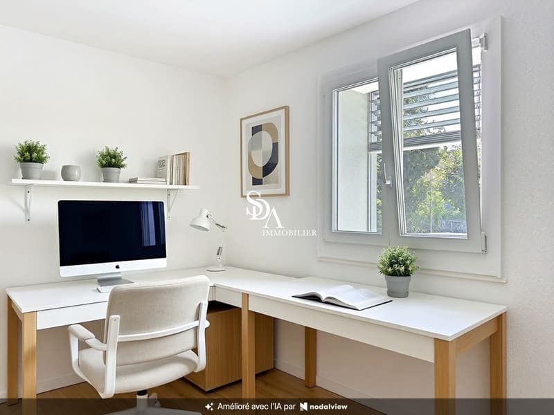 Bel appartement de 3.5 pièces avec balcon et jardin (4)