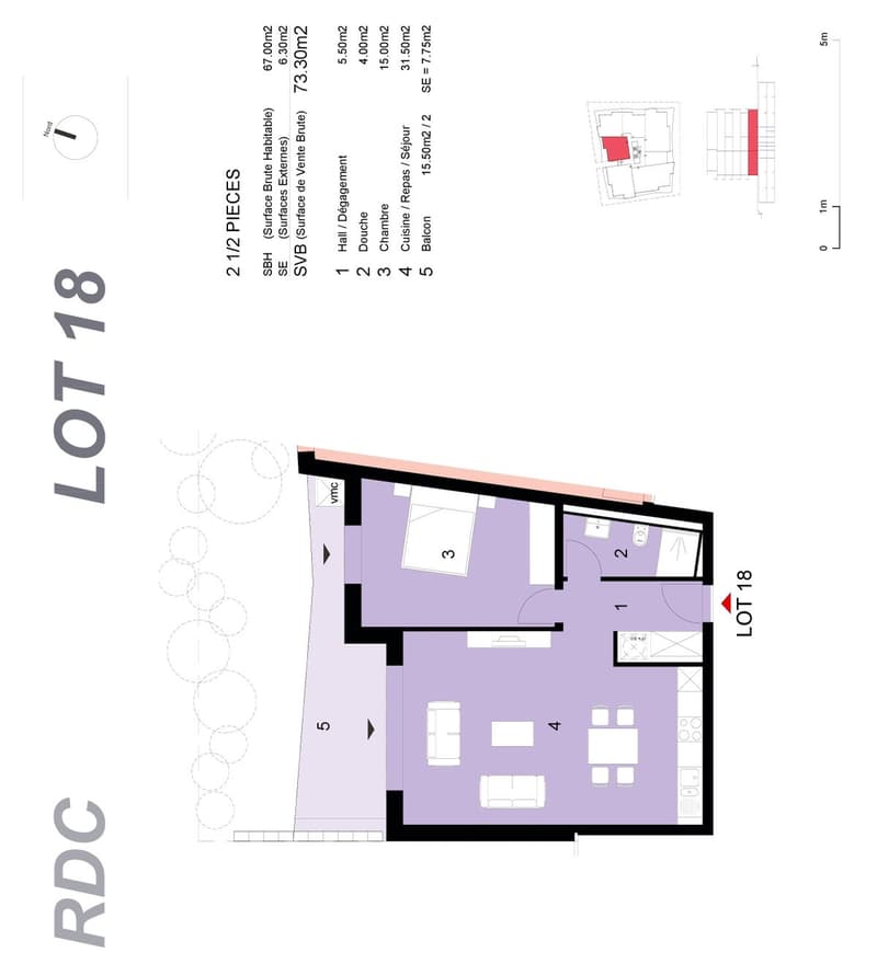 Plan de l'appartement