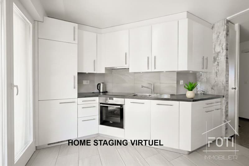 Cuisine Home staging virtuel