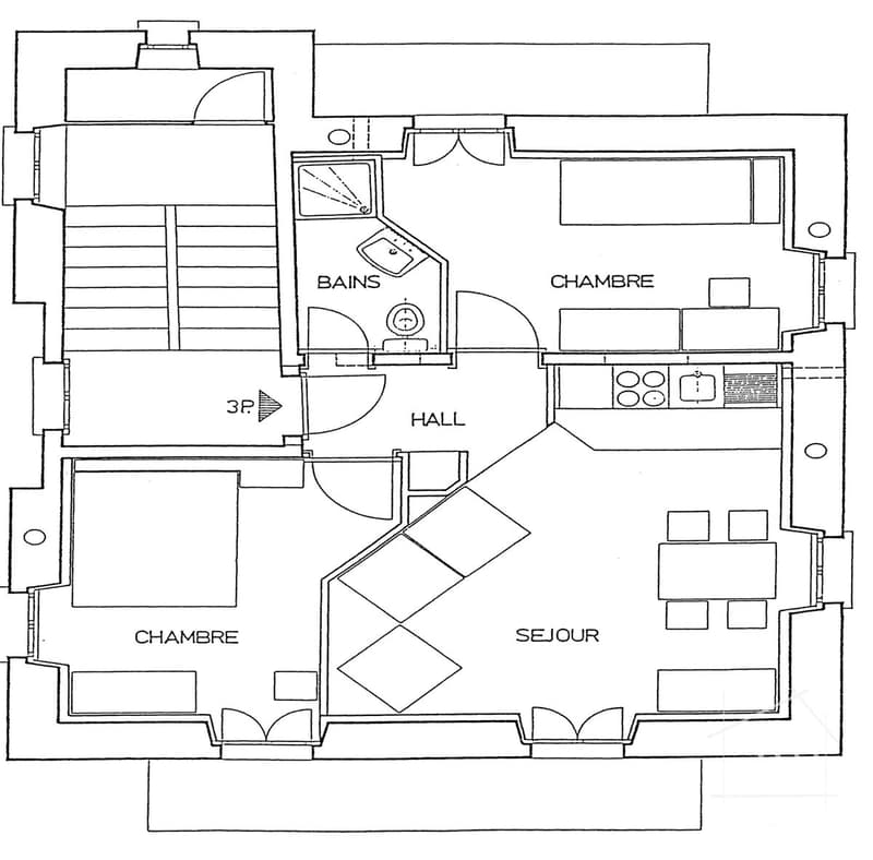 Plan des 1er et 2ème étages