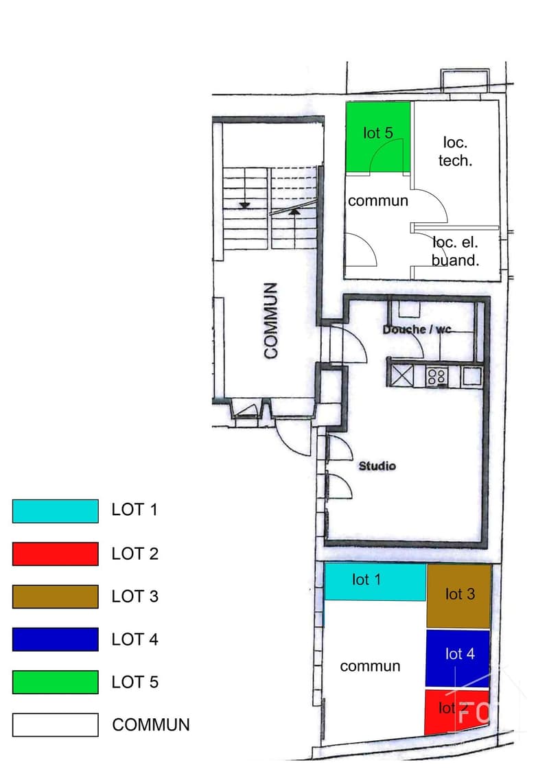 Plan des caves