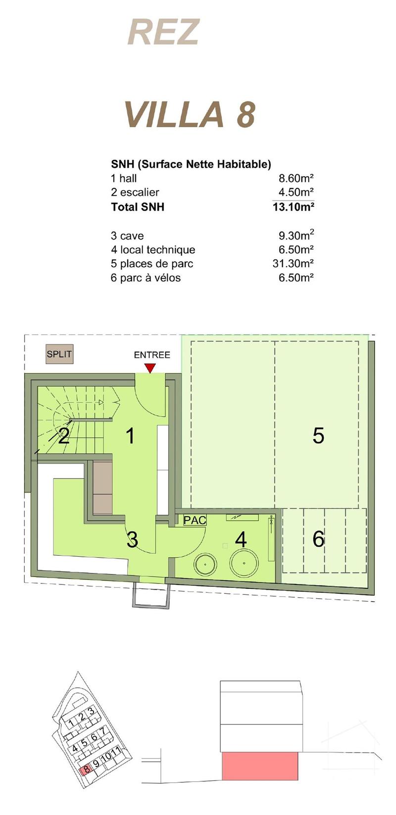 Plan du rez-de-chaussée