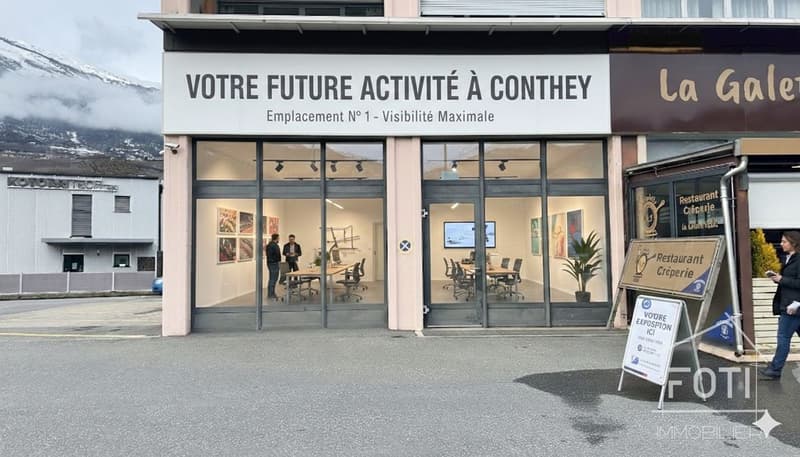 Beau local commercial à Conthey