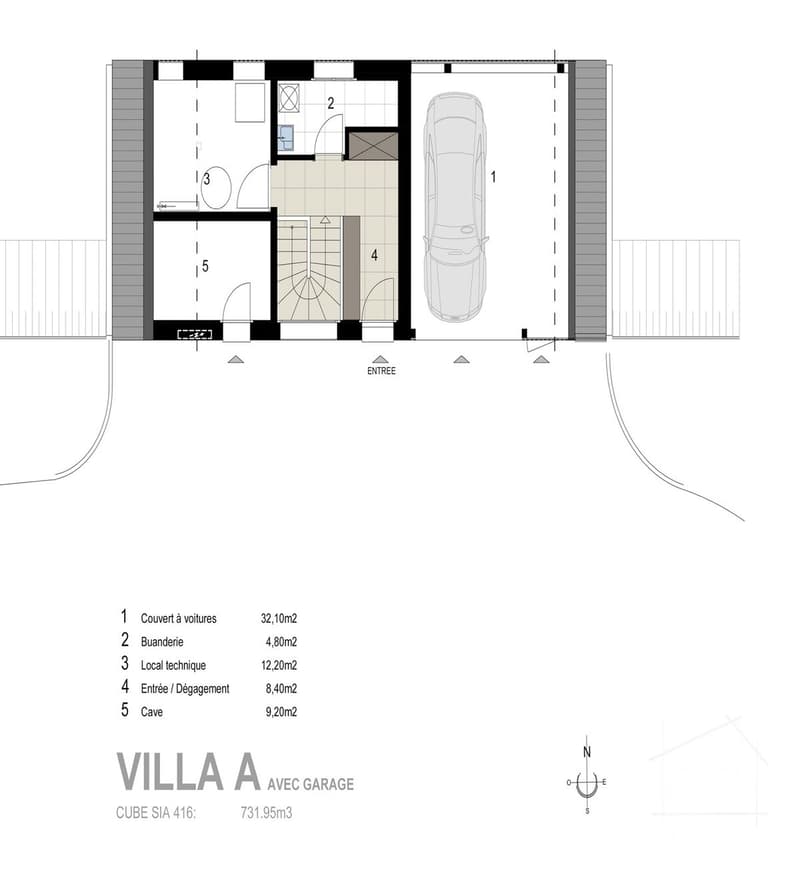 Plan du rez supérieur