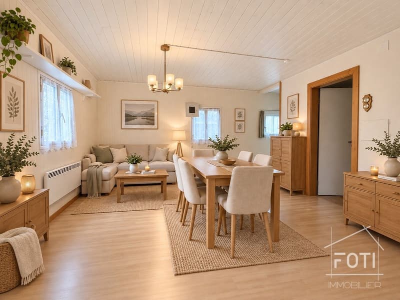 Home staging virtuel du séjour