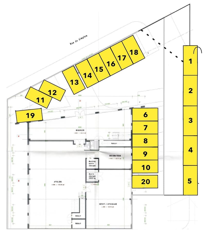 Plan du parking