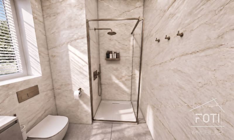 Salle de bains principale - image de synthèse