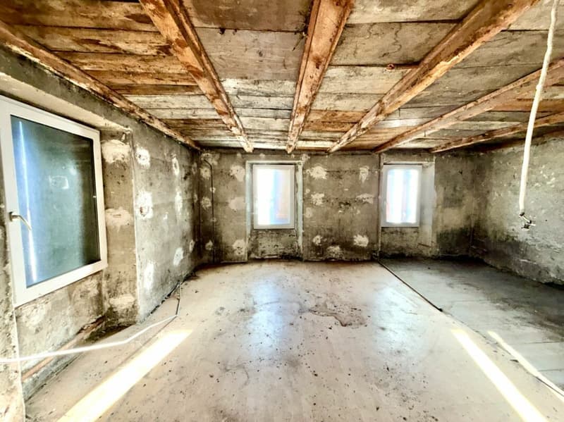 Casa da ristrutturare nel centro di Chamoson, venduta con autorizzazione di costruzione (5)