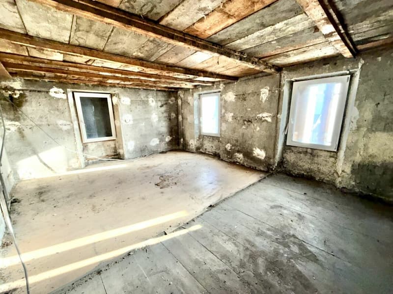 Casa da ristrutturare nel centro di Chamoson, venduta con autorizzazione di costruzione (9)