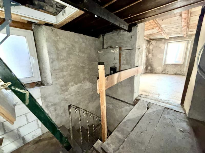 Casa da ristrutturare nel centro di Chamoson, venduta con autorizzazione di costruzione (16)