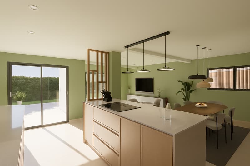 Prévessin-Moëns, villa T5 di 136m2 utile, tetto piano (2)
