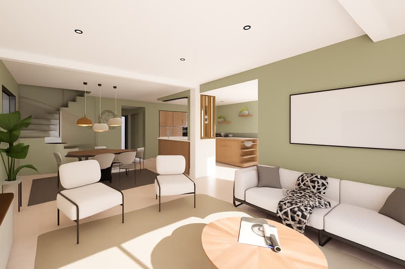Prévessin-Moëns, villa T5 di 136m2 utile, tetto piano (5)