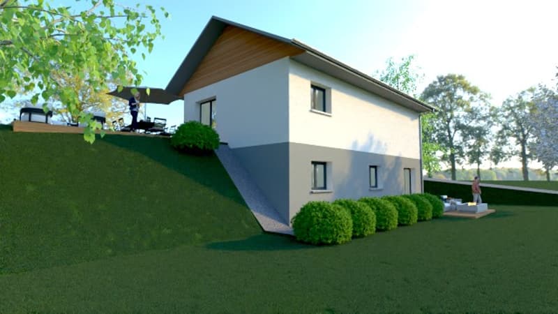 Casa + terreno + garage + parcheggi, vista Mt Blanc & Jura (9)