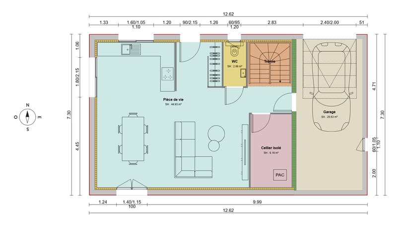 Casa + terreno + garage + parcheggi, vista Mt Blanc & Jura (8)