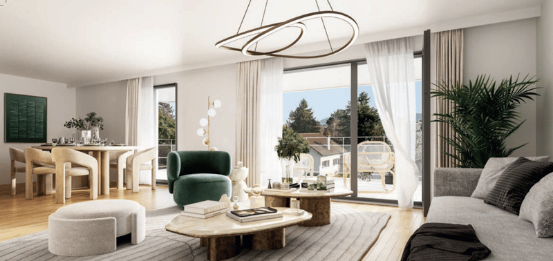 APPARTEMENT 3 PIECES ALLIANT ESPACE ET MODERNITE 2EME ETAGE SAINT-GENIS-POUILLY (3)