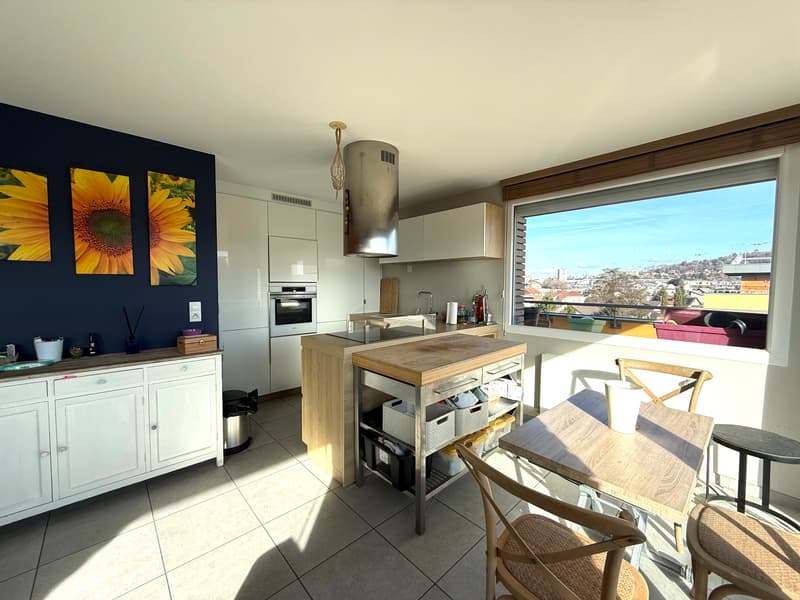 Appartement T3 en attique avec terrasse exceptionnelle à Vetraz Monthoux (10)
